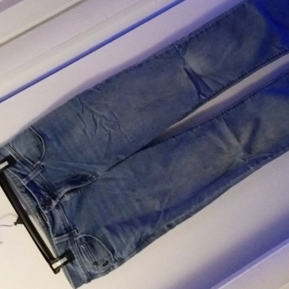 Lee jeans size 6 broken in but still have a lot of life in them!